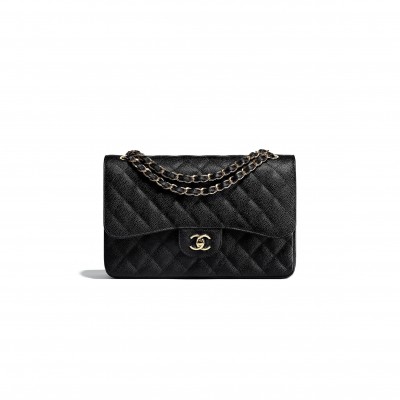 CHANEL LARGE CLASSIC HANGBAG GOLD HARDWARE  A58600 Y01864 C3906 (19.5*10*30cm)