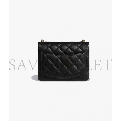 CHANEL MINI FLAP BAG WITH HANDLE GOLD HARDWARE  AS2796 B06687 94305 (17.5*12.5*5.5cm)