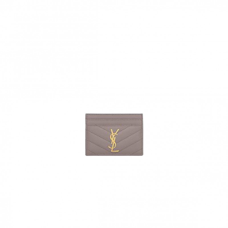 YSL CASSANDRE MATELASSÉ CARD CASE IN GRAIN DE POUDRE EMBOSSED LEATHER 423291BOW011202 (10.5*7.5*0.5cm)