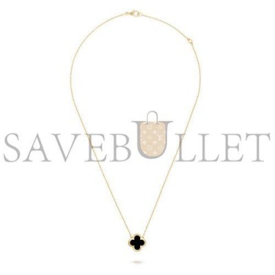 VAN CLEEF ARPELS PURE ALHAMBRA PENDANT - YELLOW GOLD, ONYX  VCARB13900