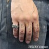 CHROME HEARTS FLORAL CROSS RING