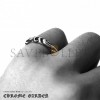 CHROME HEARTS SCROLL BAND RING