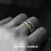 CHROME HEARTS SCROLL SPINNER RING