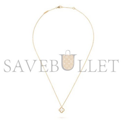 VAN CLEEF ARPELS SWEET ALHAMBRA PENDANT - YELLOW GOLD, MOTHER-OF-PEARL  VCARF69100