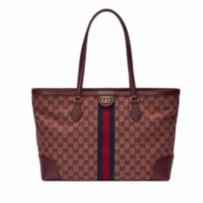 GUCCI OPHIDIA MEDIUM TOTE WITH WEB 631685 9Y9MG 9864 (38*28*14cm)