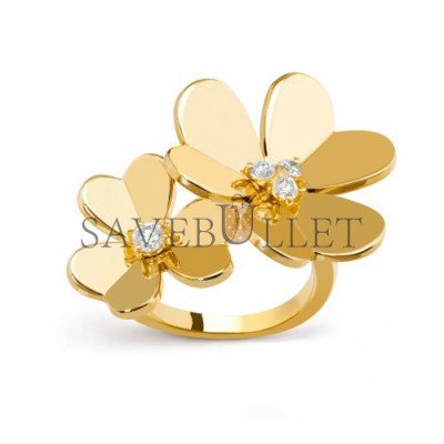 VAN CLEEF ARPELS FRIVOLE BETWEEN THE FINGER RING - YELLOW GOLD, DIAMOND  VCARB67600