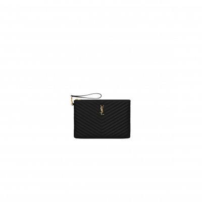 YSL MONOGRAM TABLET POUCH IN MATELASSÉ LEATHER ID 559193CWU011000（30*21.5*2cm）