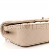 CHANEL CAVIAR QUILTED MEDIUM DOUBLE FLAP LIGHT BEIGE GOLD HARDWARE (25*15*6cm)