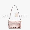 FENDI MINI BAGUETTE 1997 - PINK LEATHER AND SEQUINNED BAG 8BS049AISLF1H37 (19.5*11*5cm)