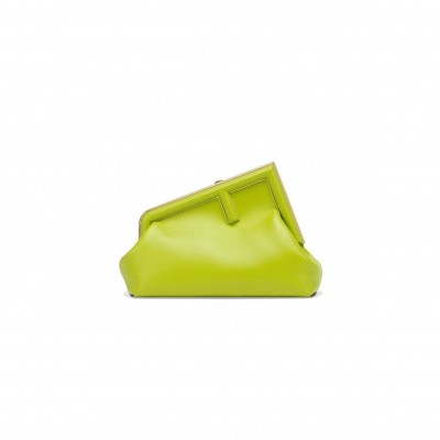 FENDI FIRST SMALL - ACID GREEN LEATHER BAG 8BP129ABVEF1JCP (26*18*9.5cm)