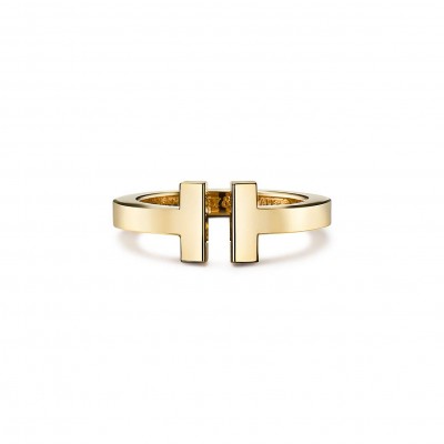 TIFFANY T SQUARE RING IN YELLOW GOLD