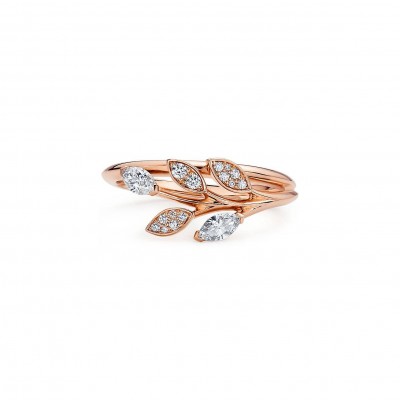 TIFFANY VICTORIA® DIAMOND VINE RING IN 18K ROSE GOLD