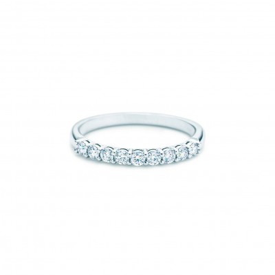 TIFFANY EMBRACE® BAND RING IN PLATINUM WITH DIAMONDS