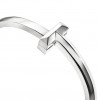 TIFFANY T T1 HINGED BANGLE IN WHITE GOLD, WIDE