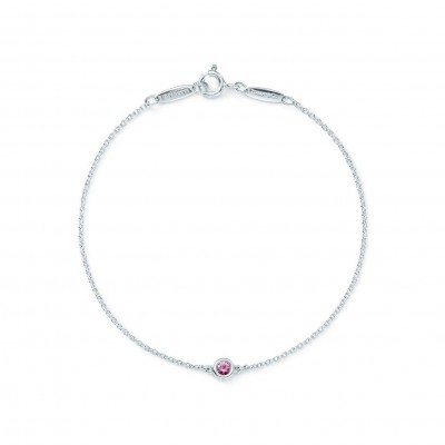 TIFFANY ELSA PERETTI® COLOR BY THE YARD PINK SAPPHIRE BRACELET IN SILVER