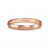TIFFANY&CO. ATLAS® X CLOSED WIDE HINGED BANGLE IN ROSE GOLD WITH DIAMONDS 68174287