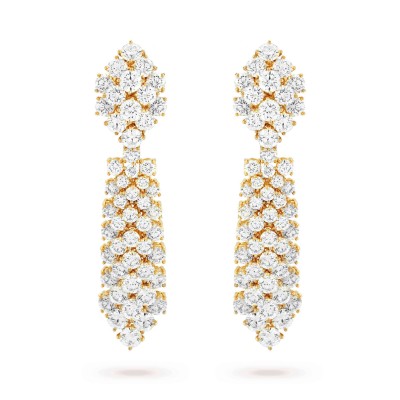 VAN CLEEF  ARPELS À CHEVAL TRANSFORMABLE EARRINGS, SMALL MODEL - YELLOW GOLD, DIAMOND VCARO9CM00