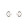 VAN CLEEF ARPELS SWEET ALHAMBRA EARSTUDS - WHITE GOLD, MOTHER-OF-PEARL  VCARG12000