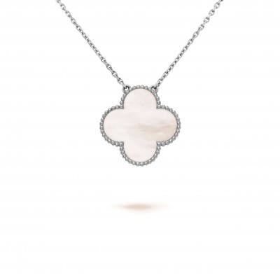 VAN CLEEF ARPELS MAGIC ALHAMBRA PENDANT - WHITE GOLD, MOTHER-OF-PEARL  VCARN32200