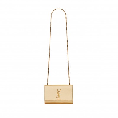 YSL SMALL KATE CHAIN BAG IN METALLIZED LEATHER 469390AAAKT8030 (20*12.5*5cm)