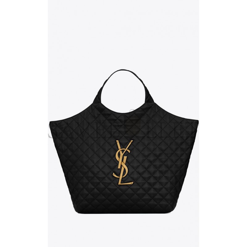 YSL ICARE MAXI SHOPPING BAG IN QUILTED LAMBSKIN 698651AAANG1000 (43*39*8cm)